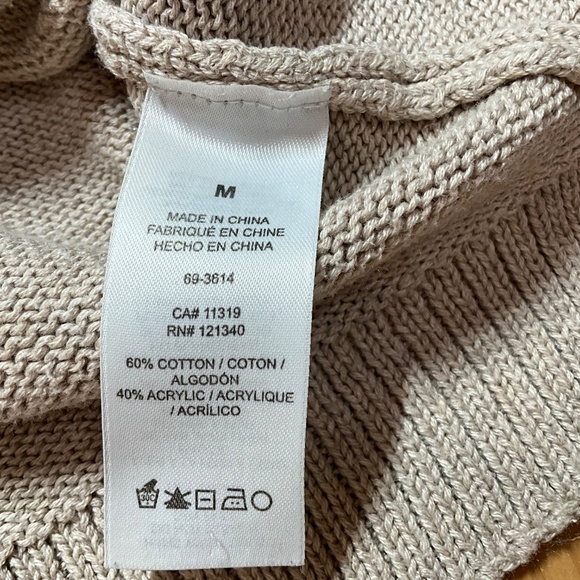 DYNAMITE Cotton Blend Long Sleeve Scoop Neck Graphic Print Sweater US Sz M - Picture 8 of 9